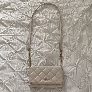 Off White Quilted Kate Spade Crossbody Bag